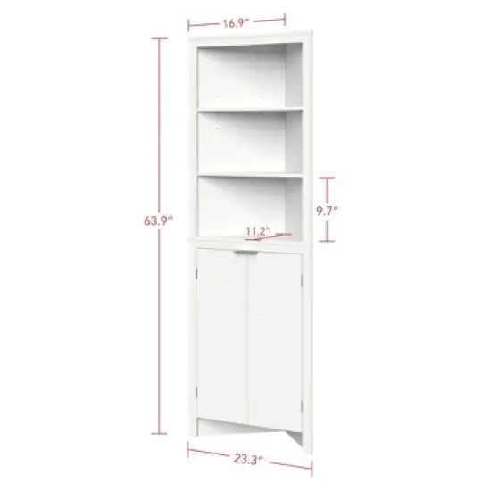 Madison Collection Tall Corner Cabinet - RiverRidge Home image {4}