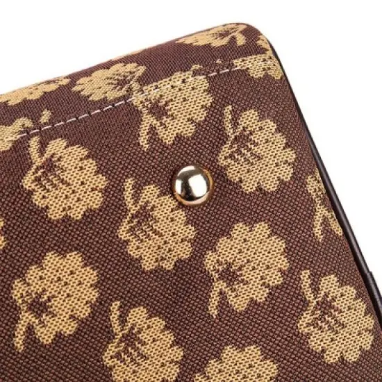 Signare USA Jane Austen Oak Brown Big Holdall/Duffel Bag image {3}