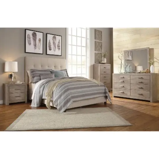 Dolante Queen Upholstered Bed Beige - Signature Design by Ashley image {6}