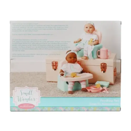 Madame Alexander Small Wonder 14" Baby Doll Feeding Set - Brown Eyes image {3}