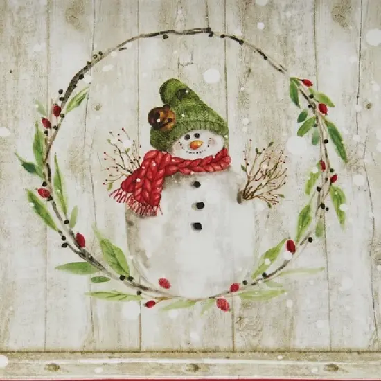 Park Designs Farmhouse Snowman Platter - Red image {2}