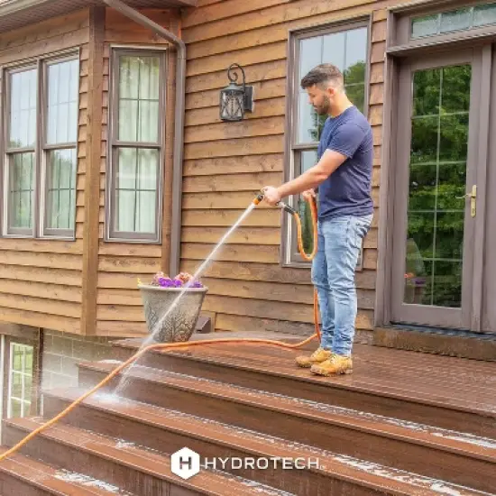 HydroTech Heavy Duty Twist Hose Nozzle Black/Orange image {7}