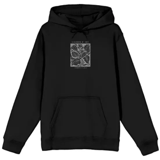 Galerie d'Art Adult Black Graphic Hoodie image {4}