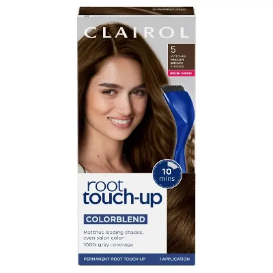 Clairol Root Touch-Up Permanent Hair Color - Brown image {11}