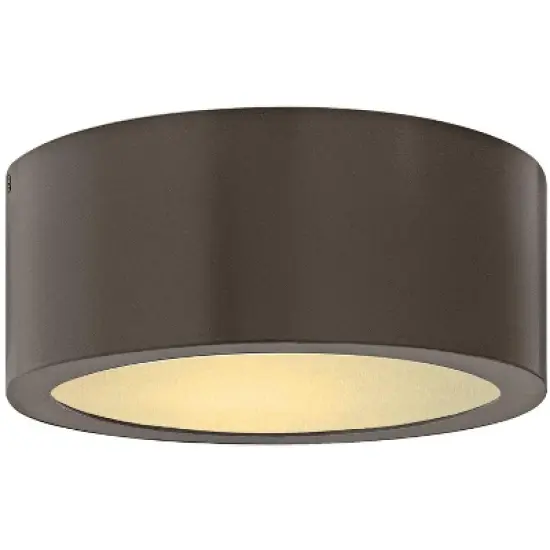 Hinkley Luna 8" Wide Bronze Cylindrical LED Outdoor Ceiling Light image {1}