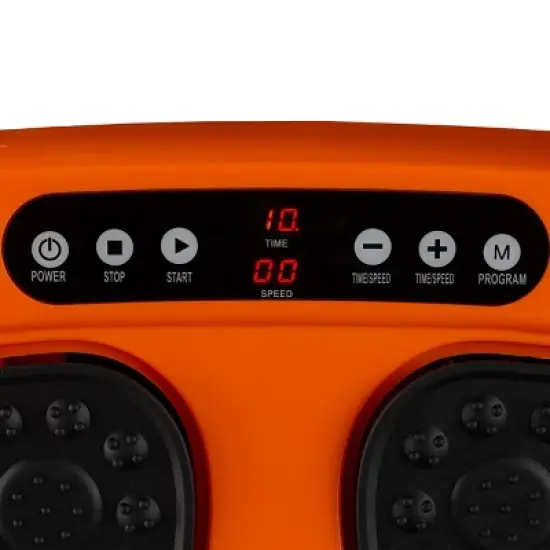 Foot Massager &ndash; Vibrating Platform with Rotating Acupressure for Feet and Legs with Remote Control Included by Bluestone (Orange) image {6}