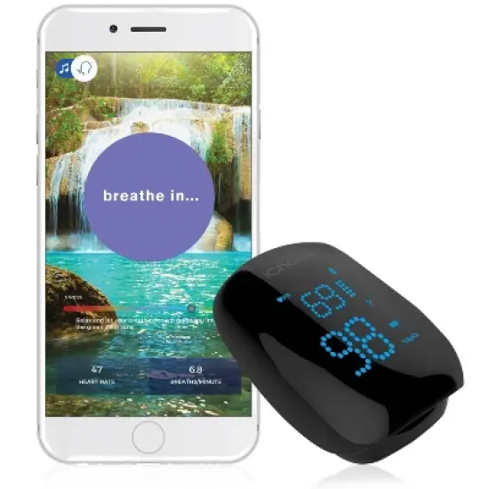 ChoiceMMed Pulse Oximeter with Relaxation Coach image {3}