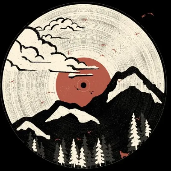 Men's Design By Humans MTN LP... By NDTank T-Shirt image {1}