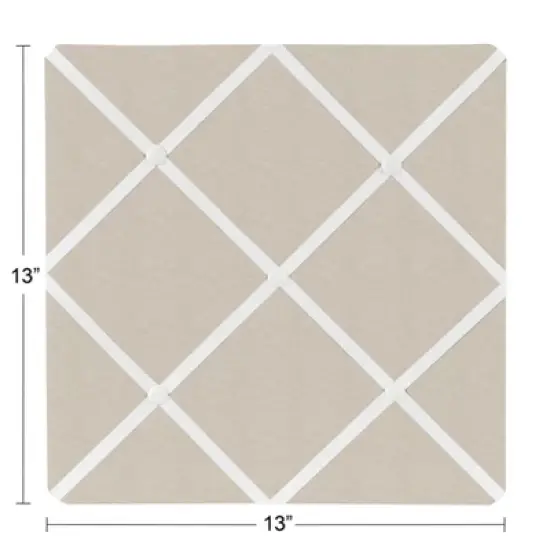 Sweet Jojo Designs Boy or Girl Gender Neutral Unisex Fabric Photo Memo Board Botanical Leaf Linen Taupe and Ivory image {2}