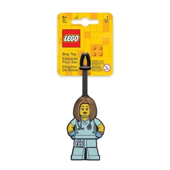 LEGO Gel Pen Blue Ink with Nurse Bag Tag and Keychain Gift Set image {3}