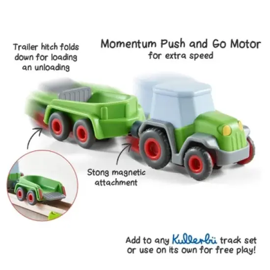 HABA Kullerbu Momentum Motor Tractor with Trailer image {5}