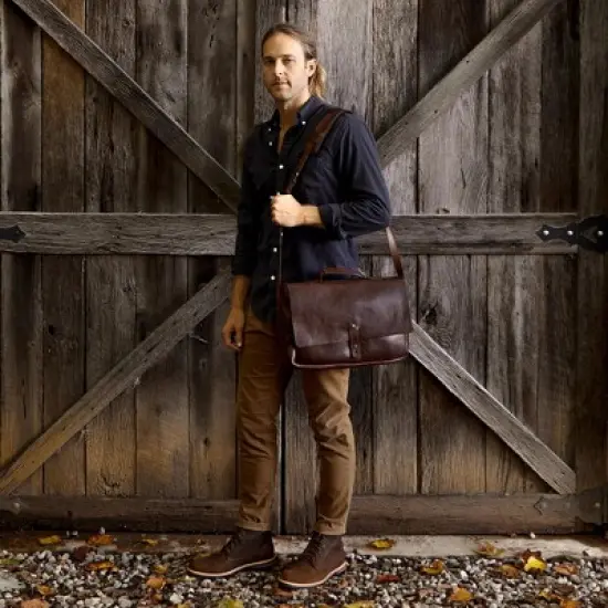 Nisolo Sustainable Men's Loreto Messenger Bag image {6}