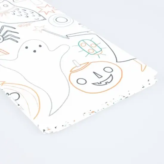 Meri Meri Halloween Colour In Activity Tablecloth (Pack of 1) image {1}
