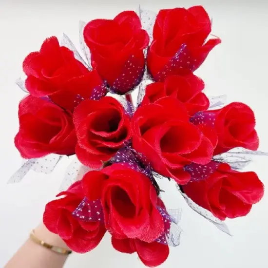 Wrapables Rose Flower Ballpoint Pens, Black ink, Set of 12 image {5}