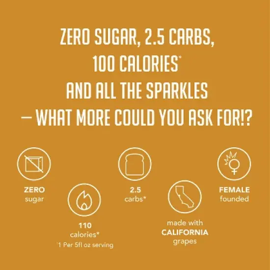 Bev Glitz White Wine Blend- 4pk/250ml Cans image {6}