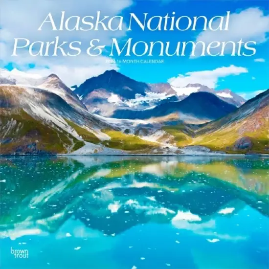 BrownTrout Alaska National Parks and Monuments 2026 12"x24" Hanging Square Wall Calendar Plastic-Free image {9}