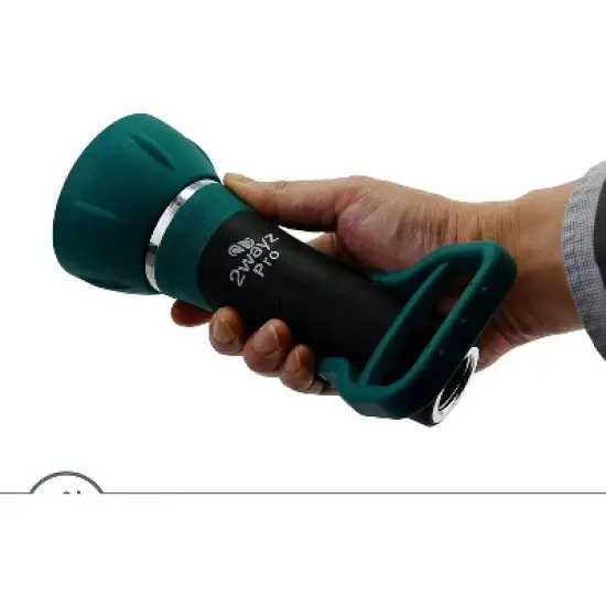2WAYZ Fireman Hose Nozzle with Ergonomic Shut Off On Handle - Green image {2}