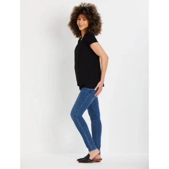 Pull Over Open Front Nursing Tee | Motherhood Maternity image {3}