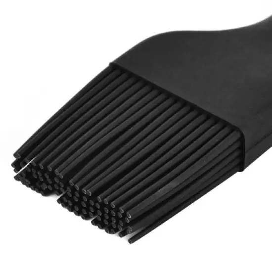 Unique Bargains Silicone Heat Resistant Grilling Barbecue Oil Basting Pastry Brush Black image {3}