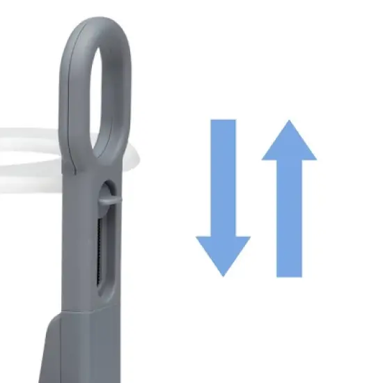 Delta Children Little Jon-EE Adjustable Potty Seat and Step Stool - White/Gray image {6}