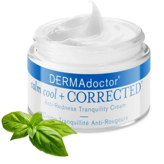 DERMAdoctor Calm Cool + Corrected Tranquility Cream: Moisturizer for Dry, Sensitive, Rosacea-Prone Skin with Squalane & Hyaluronic Acid - 1.7 oz image {12}