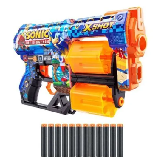X-Shot SKINS Dread Dart Blaster - Sonic the Hedgehog by ZURU image {4}