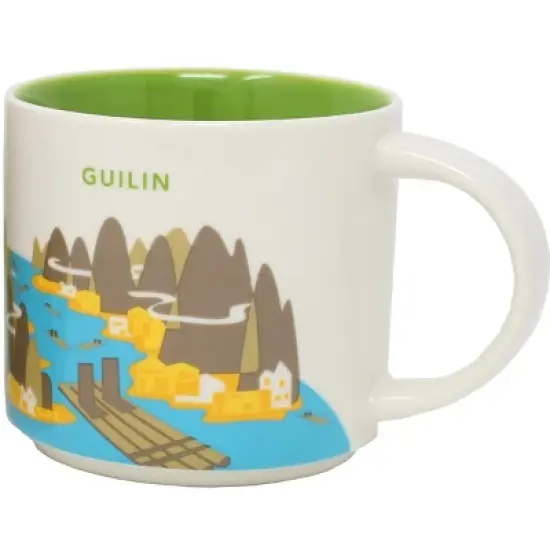 Starbucks You Are Here Series Guilin Ceramic Mug, 14 Oz image {2}