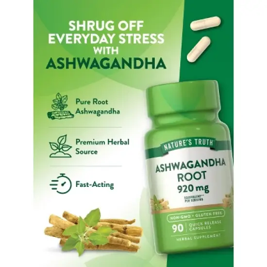 Nature's Truth Ashwagandha 920mg | 90 Capsules image {4}