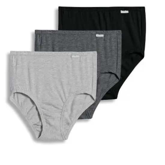 Jockey Womens Plus Size Elance Brief 3 Pack Underwear Briefs 100% cotton image {7}