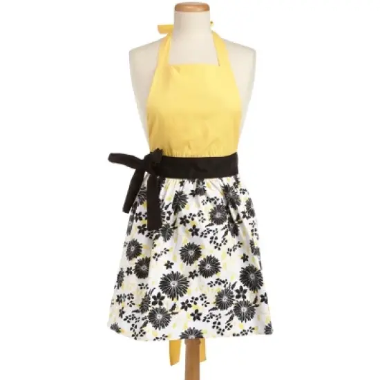 Design Imports  Printed Skirt Apron Snapdragon Daisy image {4}