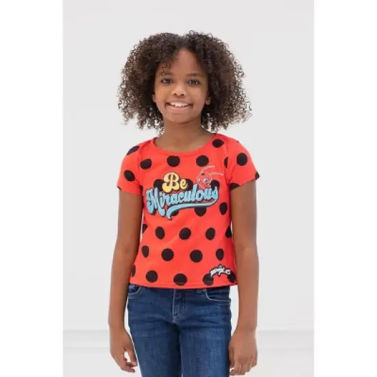 Miraculous Ladybug Cat Noir Rena Rouge Girls 2 Pack T-Shirts Toddler image {5}