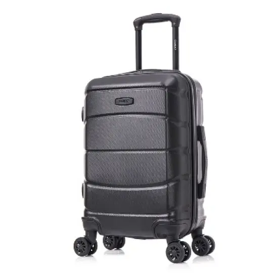 DUKAP Sense Lightweight Hardside Carry On Spinner Suitcase - Black image {16}