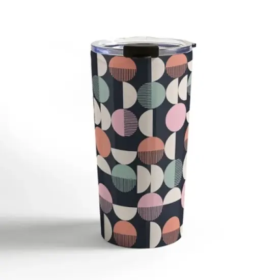 Emanuela Carratoni Abstract Moon Pattern 20 oz Stainless Steel Travel Mug - Deny Designs image {4}