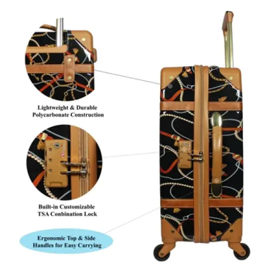 World Traveler Chariot Trunk Style 20-Inch Carry-On Luggage image {3}