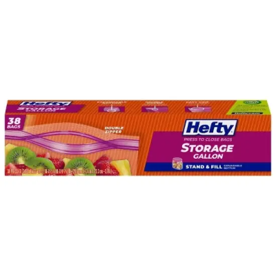 Hefty Gallon Stand and Fill Food Storage Bags - 38ct image {7}