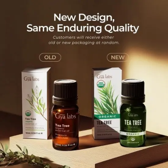 Gya Labs Organic Tea Tree Essential Oil, Organic Tea Tree Oil - Refreshing Aromatherapy, 0.34 Fl Oz image {6}