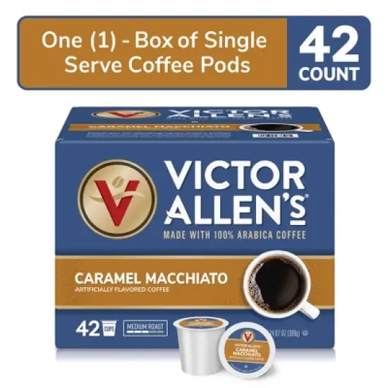 Victor Allen's Coffee Caramel Macchiato Single Serve Coffee Pods, 42 Ct image {2}