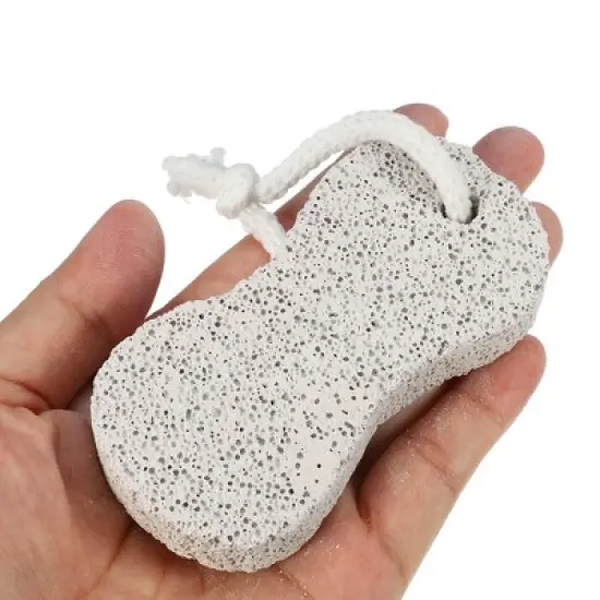 Unique Bargains Double-Sided Figure 8 Pumice Stone Foot File Gray 2 Pcs image {4}