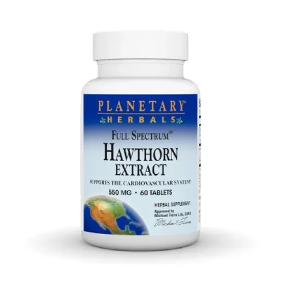 Full Spectrum Hawthorn by Planetary Herbals  -  60 Tablet image {3}