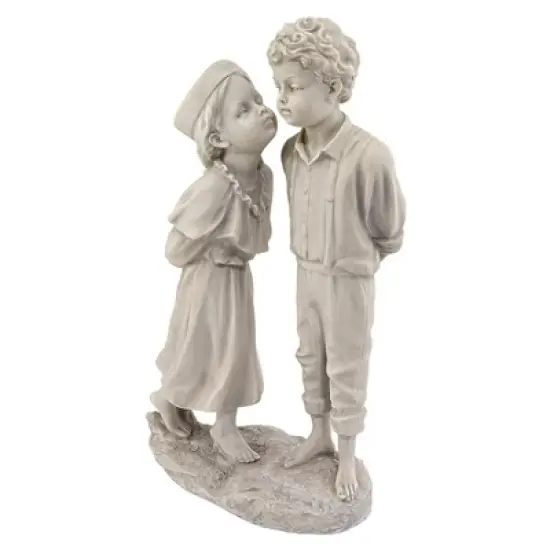 Design Toscano Love's First Kiss Children Garden Statue image {1}