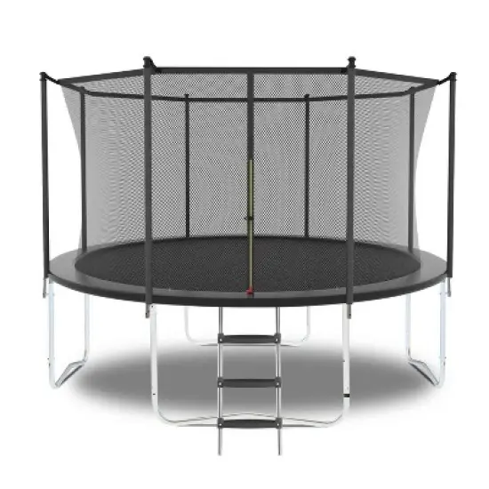 BestParts 8FT Outdoor Trampoline with Safety Enclosure Net &ndash; Heavy-Duty Jump Mat & Spring Padding image {7}