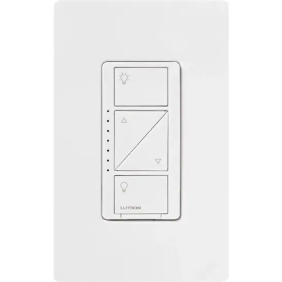 Caseta Smart Dimmer Switch, 150W LED/600W Incandescent, for Wall and Ceiling Lights, White image {2}