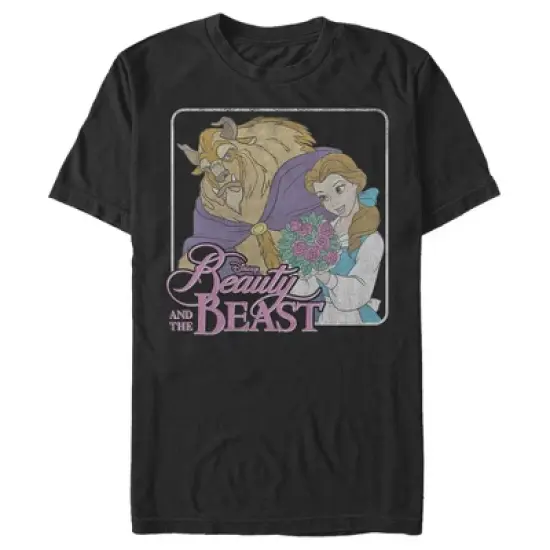 Men's Beauty and the Beast Bouquet Frame T-Shirt image {2}