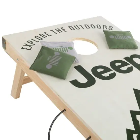 Jeep Mountain Cornhole Toss Game with 8 Bean Bags image {3}