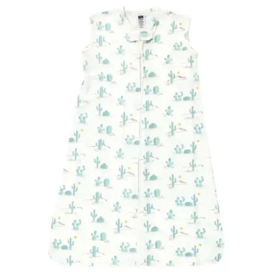 Hudson Baby Cotton Sleeveless Wearable Sleeping Bag, Sack, Blanket, Desert Cactus image {2}