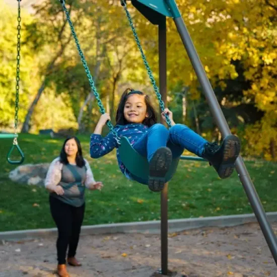 Lifetime Playset 10' Swing Set - Earthtone image {10}