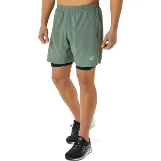 ASICS Men's 7IN 2 IN 1 SHORT Running Apparel 2011A951 image {6}