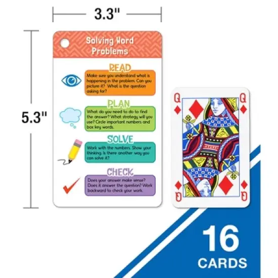 Carson Dellosa Education Be Clever Wherever Things on Rings My Math Reference Manipulative, Grade K-2 image {2}