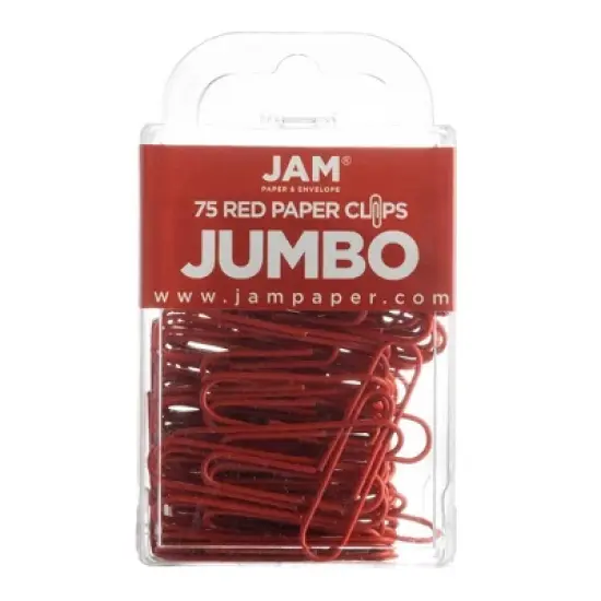 JAM Paper 2" 75pk Colorful Jumbo Paper Clips - Large image {10}