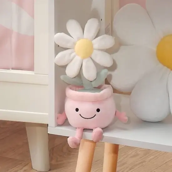 Lambs & Ivy Daisy Dreams Poseable Flower Pot Plush Stuffed Animal Toy image {4}